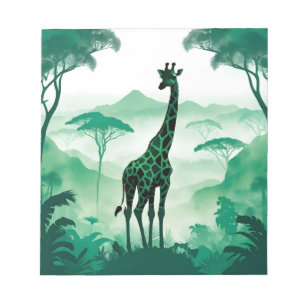 Giraffe Wildlife Animal Natuur Milieu Bos Notitieblok