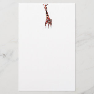 Giraffe Wildlife Art Briefpapier