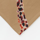 Giraffe Wildlife Art Funny Animal Fleece Deken (Hoek)