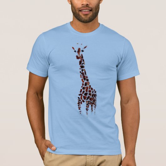 Giraffe Wildlife Art T-shirt (Voorkant)