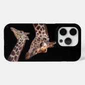 Giraffe Wildlife Safari Zwart Case-Mate iPhone Case (Achterkant (horizontaal))