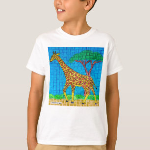 Giraffe (wit) - Jongens Basic T-Shirt