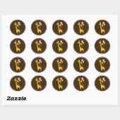 Giraffe with Balloons Baby Shower Sticker (Vel)