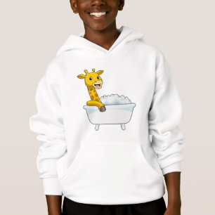 Giraffe with Bathtub with Foam