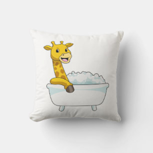 Giraffe with Bathtub with Foam Kussen
