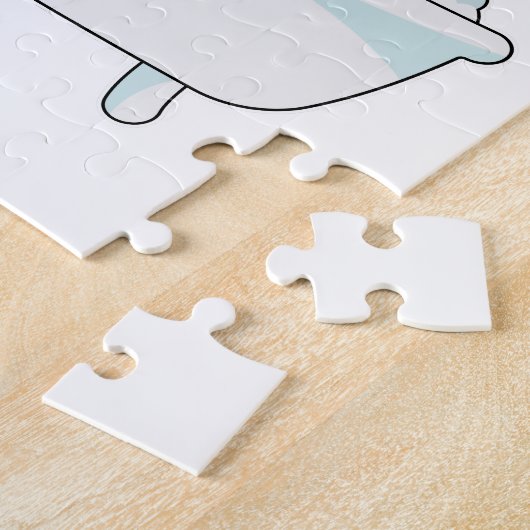 Giraffe with Bathtub with Foam Legpuzzel (Zijkant)