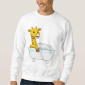 Giraffe with Bathtub with Foam Trui (Voorkant)