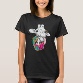 Giraffe with Headphones Wild Animals T-shirt (Voorkant)