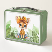 Giraffe with polka dot bow jungle (Voorkant)