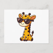 Giraffe with sunglasses briefkaart (Voorkant)