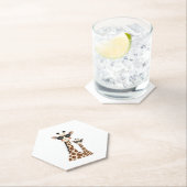 Giraffe with Sunglasses Jungle Safari Animal Giraf Kartonnen Onderzetters (Insitu)