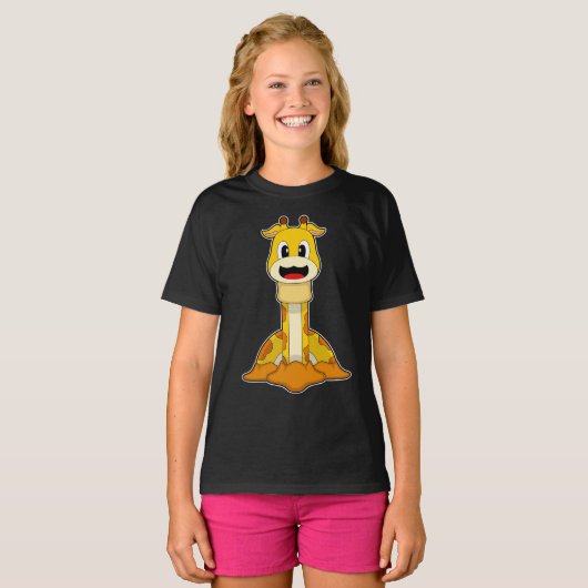 Giraffe Worm T-shirt (Voorkant volledig)