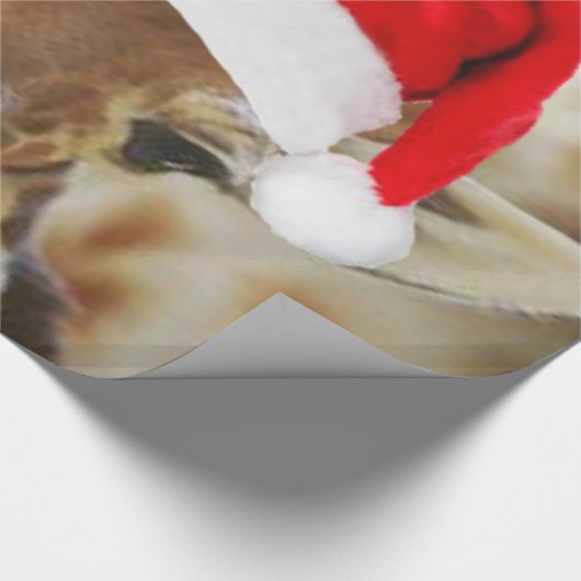 Giraffe Wrapping Papier Kerst (Hoek)