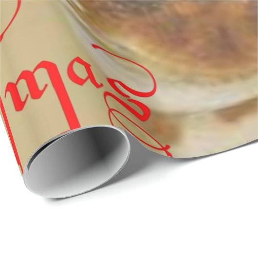 Giraffe Wrapping Papier Kerst (Rol Hoek)