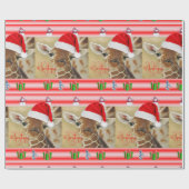 Giraffe Wrapping Papier Kerst (Vlak)