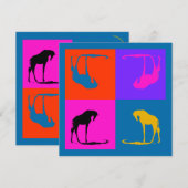 Giraffe Wreath risingdove.com Bedankkaart (Voorkant / Achterkant)