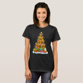 Giraffe   Xmas Holiday   Giraffe Christmas Tree T-shirt (Voorkant volledig)