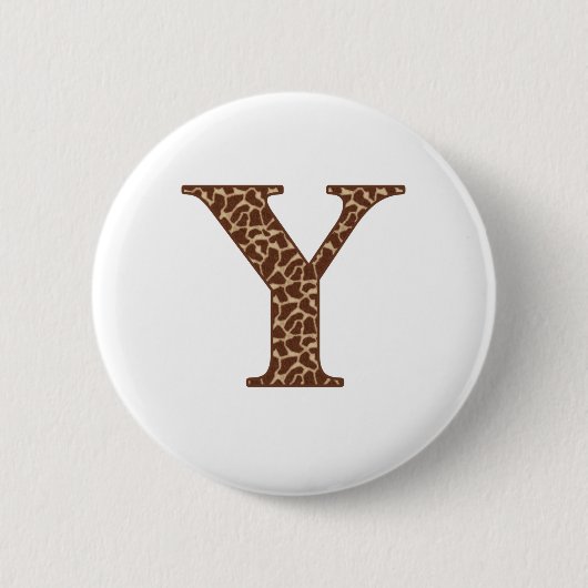 GIRAFFE Y RONDE BUTTON 5,7 CM (Voorkant)