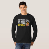 Giraffe Yes I Really Do Need All These Books Reade T-shirt (Voorkant volledig)