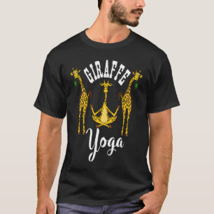 Giraffe Yoga Workout for Women Mannen Relaxing T-shirt
