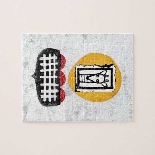 Giraffe zal als je puzzel (Horizontaal)