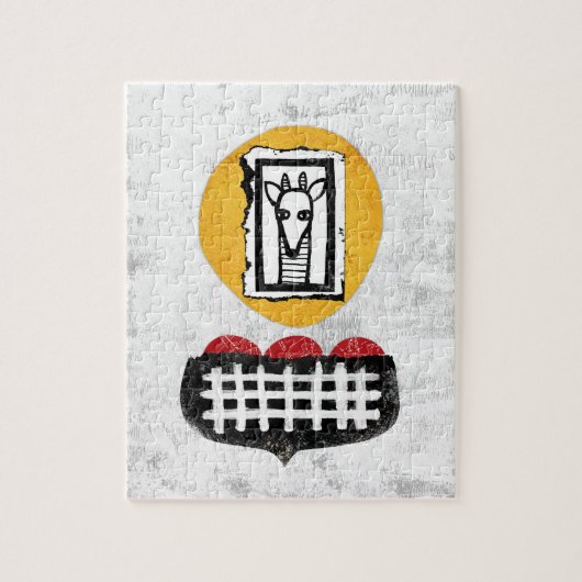 Giraffe zal als je puzzel (Verticaal)