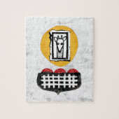 Giraffe zal als je puzzel legpuzzel (Verticaal)