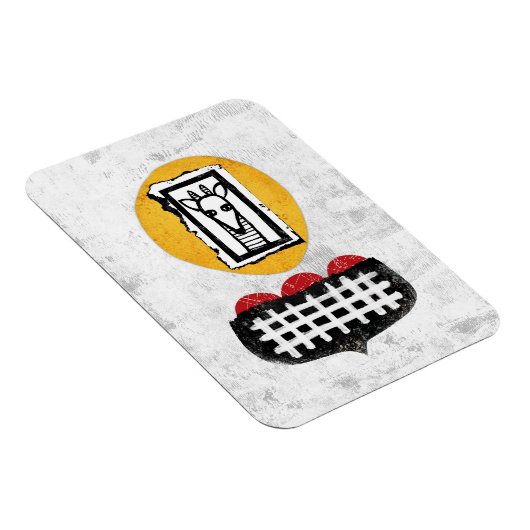 Giraffe zal het doen als je een koelkastmagneet wi magneet (Rechterzijde)