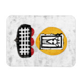 Giraffe zal het doen als je een koelkastmagneet wi magneet (Horizontaal)