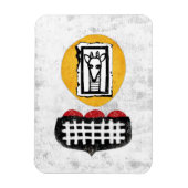 Giraffe zal het doen als je een koelkastmagneet wi magneet (Verticaal)