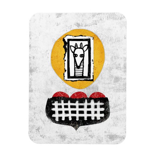 Giraffe zal het doen als je een koelkastmagneet wi magneet (Verticaal)