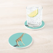 Giraffe Zandsteen Onderzetter (Zijkant)