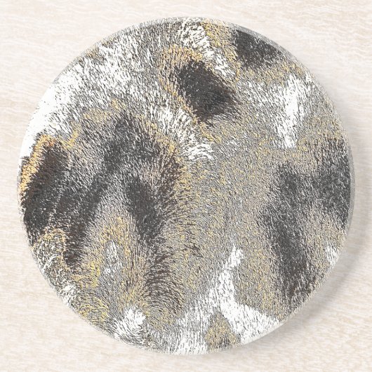 GIRAFFE ZANDSTEEN ONDERZETTER (Voorkant)