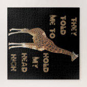 Giraffe: Ze vertelden me om mijn hoofd hoog te hou Legpuzzel (Horizontaal)
