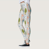 Giraffe Zebra en apenpatroon Leggings (Links)