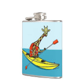 Giraffe zee kajakken heupfles (Links)