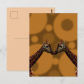Giraffe zelfreflectie, briefkaart (Voorkant / Achterkant)