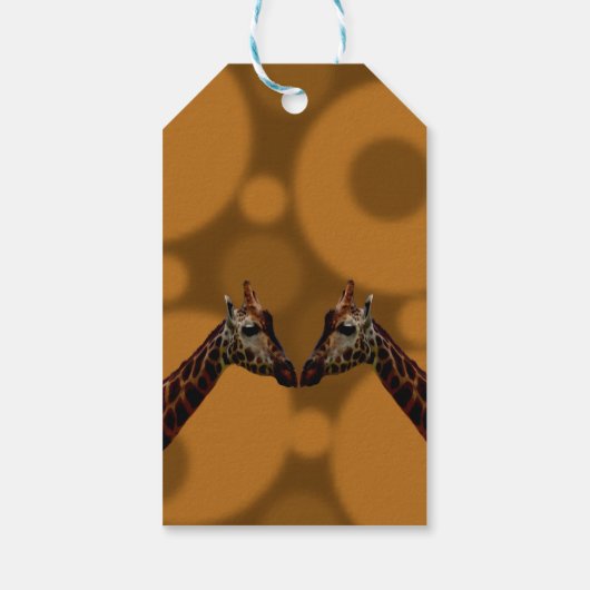 Giraffe zelfreflectie, cadeaulabel (Achterkant)