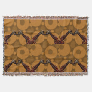 Giraffe zelfreflectie, deken