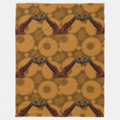 Giraffe zelfreflectie, fleece deken (Voorkant)