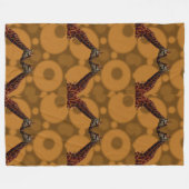 Giraffe zelfreflectie, fleece deken (Voorkant (Horizontaal))