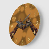 Giraffe zelfreflectie, grote klok (Hoek)