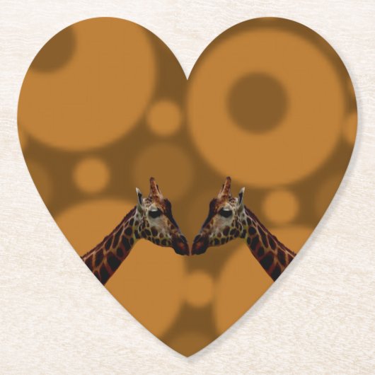 Giraffe zelfreflectie, kartonnen onderzetters (Voorkant)