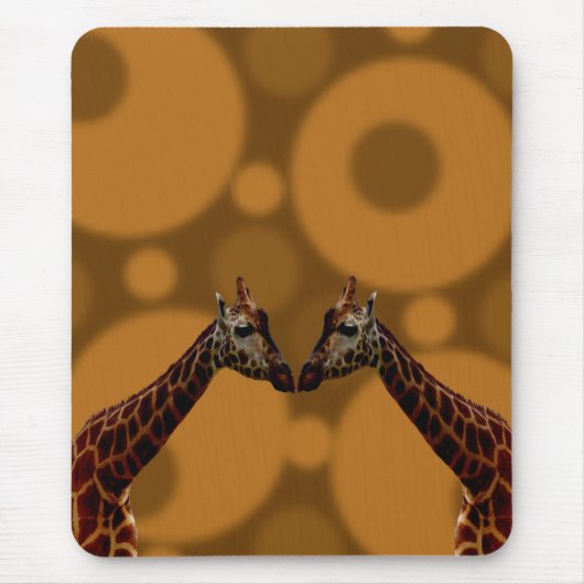 Giraffe zelfreflectie, muismat (Voorkant)