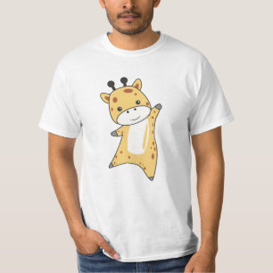 Giraffe zoete dieren voor kinderen dierentuin t-shirt