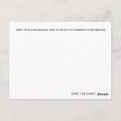 Giraffe Zoo Dieren Baby shower Dank je wel Briefkaart (Achterkant)