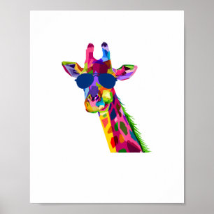 Giraffe Zoo Keeper Safari Animal Giraffe Poster
