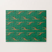 Giraffe Zoogdier Smaragdgroen Wild Dier Afrika Legpuzzel (Horizontaal)