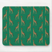 Giraffe Zoogdier Smaragdgroen Wild Dier Afrika Muismat (Voorkant)