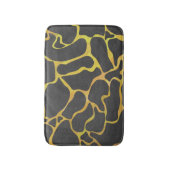 Giraffe, zwart en geel afdrukken badmat (Voorkant Verticaal)